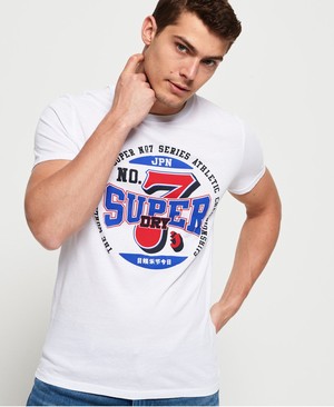 Superdry Super 7 Lite Férfi Pólók Fehér | JZUKT7924